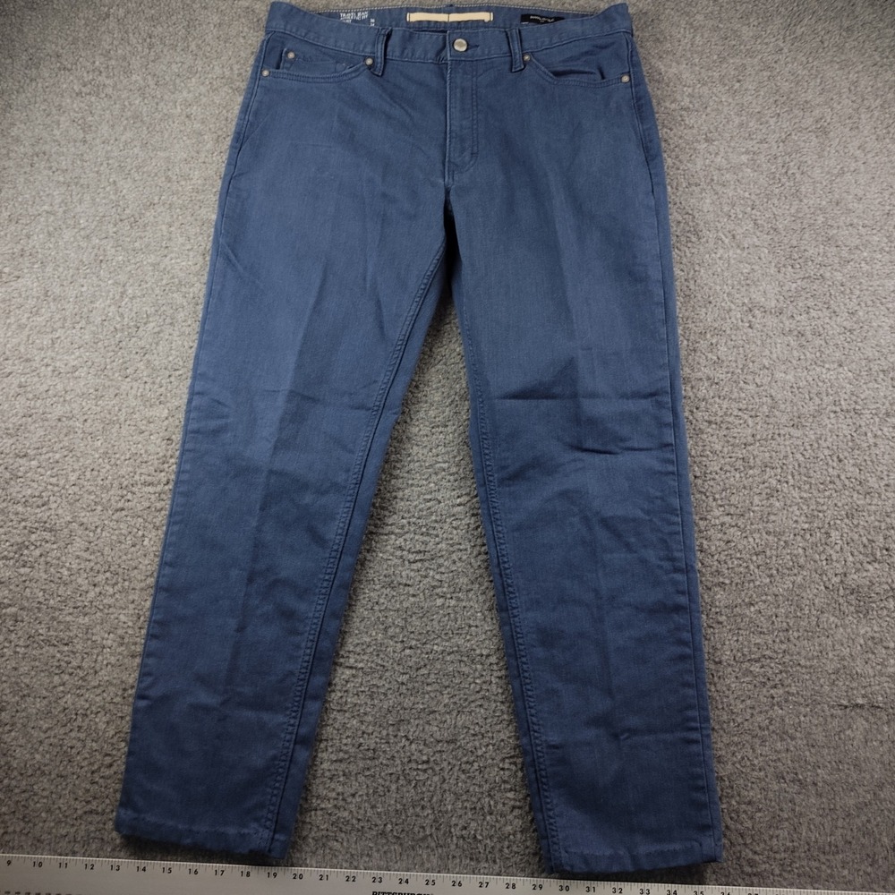 Banana Republic Travel Jean Mens 36x29 Athletic Fit Blue Stretch Cotton Pants